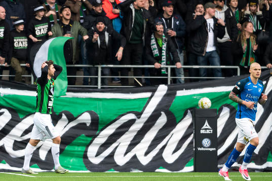 GAIS Alibek Aliev deppar vid missad målchans