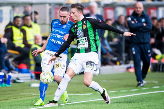 Norrbys Shkelquim Krasniqi och GAIS Daniel Janevski