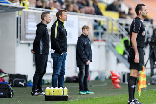 Falkenbergs tränare Hans Eklund