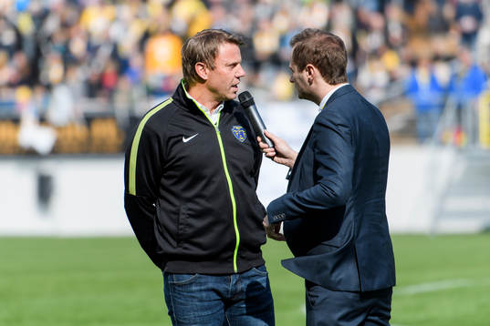 Falkenbergs tränare Hans Eklund