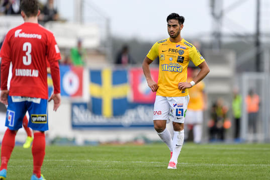 Falkenbergs Amin Nazari deppar