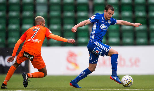 AFC Eskilstunas Ferid Ali och Sundsvalls Eric Larsson