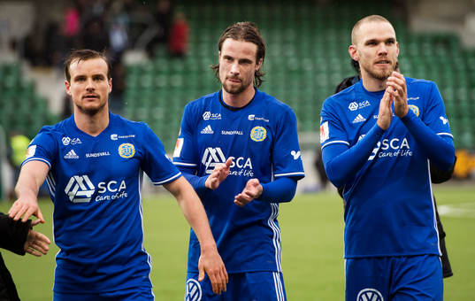 Sundsvalls Eric Larsson, Linus Hallenius och Marcus