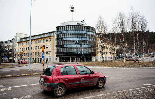 Idrottsparken innan fotbollsmatchen i Allsvenskan mellan