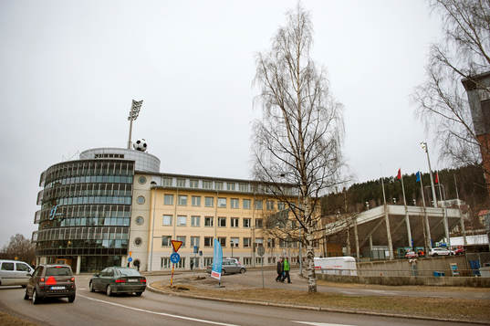 Idrottsparken innan fotbollsmatchen i Allsvenskan mellan