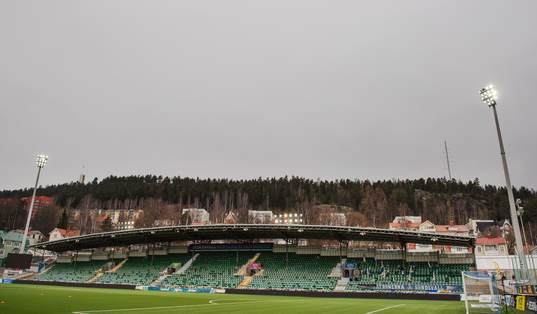 Idrottsparken innan fotbollsmatchen i Allsvenskan mellan