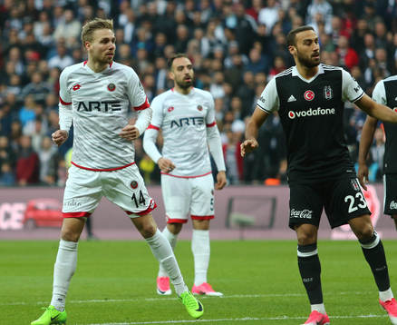 Genclerbirligi Player Jonathan Ring and Besiktas player