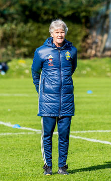 Förbundskaptenen Pia Sundhage