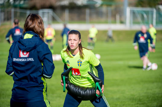 Pauline Hammarlund tränade för sig själv