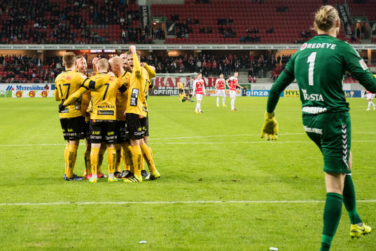 Elfsborgs spelare jublar