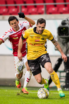 Elfsborgs Emir Bajrami och Kalmars Romário Pereira Sipião