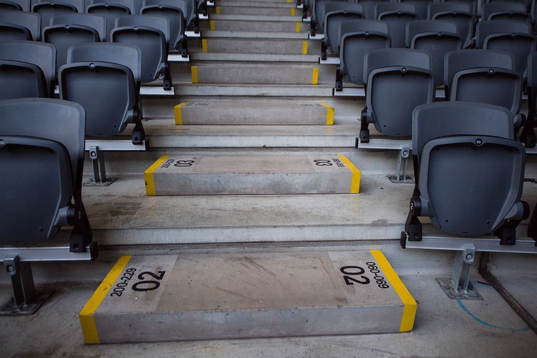 En trappa på Tele2 arena