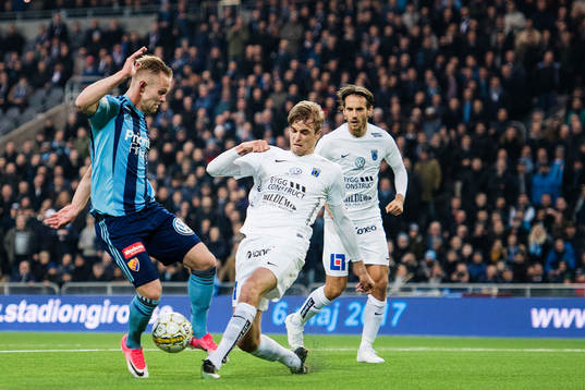 Djurgårdens Gustav Engvall och Sirius Oscar Pehrsson