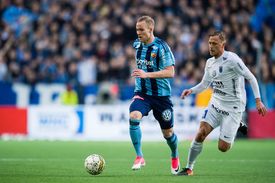 Djurgårdens Gustav Engvall och Sirius Oscar Pehrsson