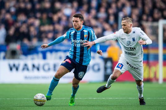 Djurgårdens Kerim Mrabti  och Sirius Christer Gustafsson