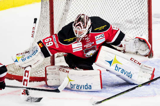 Malmö Redhawks målvakt Oscar Alsenfelt