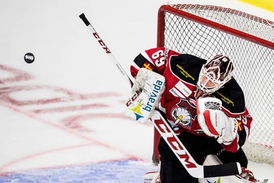 Malmö Redhawks målvakt Oscar Alsenfelt