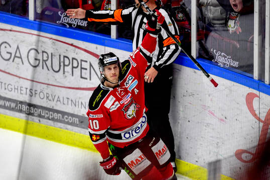 Malmö Redhawks Robin Alvarez jublar