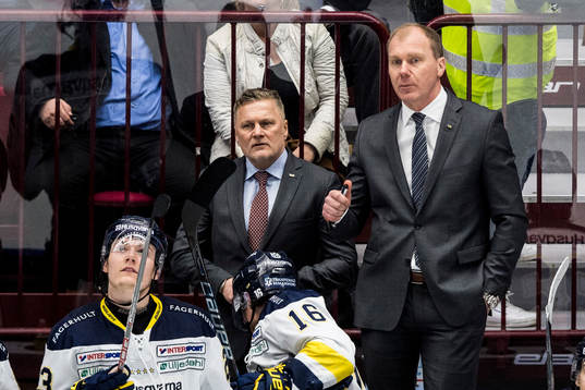 s assisterande tränare Stephan Lundh och tränare Johan