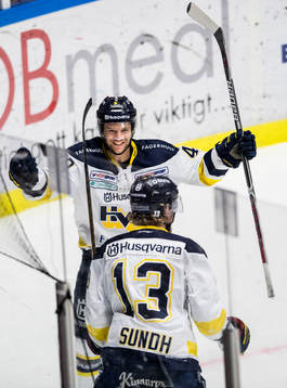 s Pär Arlbrandt och Oscar Sundh jublar