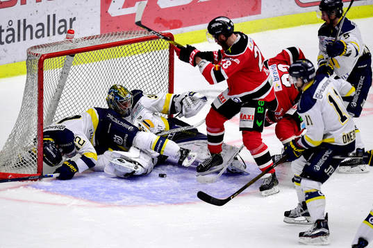 Malmö Redhawks Jens Olsson och Christoffer Forsberg