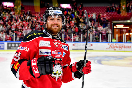 Malmö Redhawks Nichlas Hardt jublar