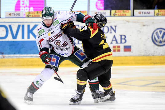 Frölundas John Nyberg och Brynäs Kevin Clark