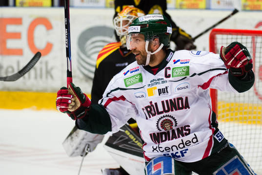 Frölundas Joel Lundqvist jublar