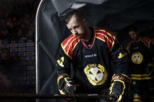 Brynäs Kevin Clark före semifinal 2 i SM-slutspelet i