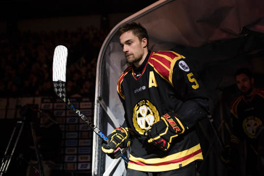 Brynäs Lukas Kilström före semifinal 2 i SM-slutspelet i