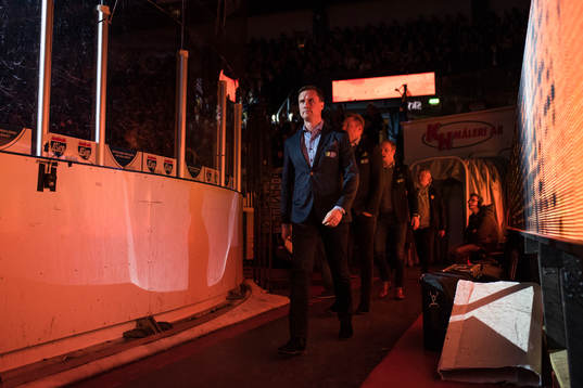 Frölundas tränare Roger Rönnberg före semifinal 2 i