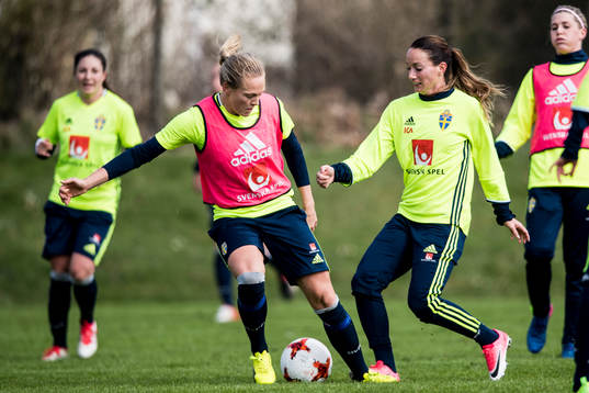 Magdalena Eriksson och Kosovare Asllani