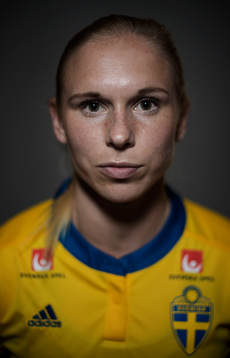 Jonna Andersson, spelare i Sveriges damlandslag i fotboll