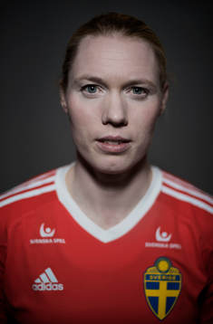 Hedvig Lindahl, målvakt i Sveriges damlandslag i fotboll