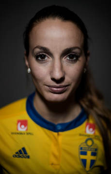 Kosovare Asllani, spelare i Sveriges damlandslag i fotboll
