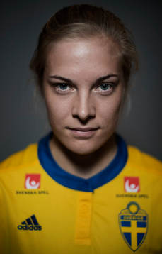 Lina Hurtig, spelare i Sveriges damlandslag i fotboll