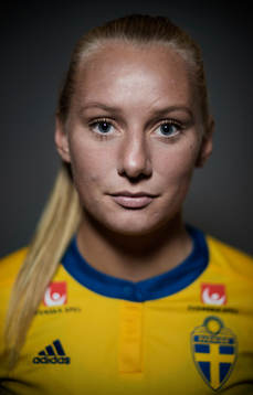 Stina Blackstenius, spelare i Sveriges damlandslag i fotboll