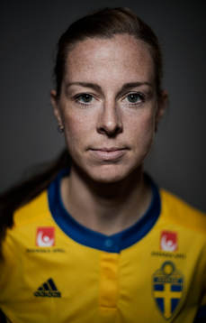 Lotta Schelin, spelare i Sveriges damlandslag i fotboll