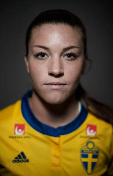 Pauline Hammarlund, spelare i Sveriges damlandslag i fotboll