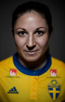 Josefin Johansson, spelare i Sveriges damlandslag i fotboll