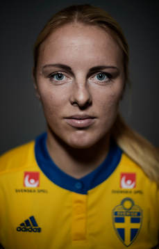 Mimmi Larsson, spelare i Sveriges damlandslag i fotboll