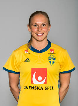 Jonna Andersson, spelare i Sveriges damlandslag i fotboll