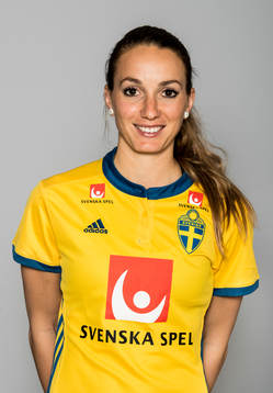 Kosovare Asllani, spelare i Sveriges damlandslag i fotboll