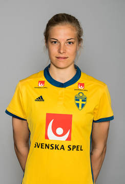 Lina Hurtig, spelare i Sveriges damlandslag i fotboll