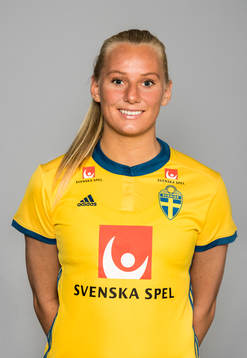 Stina Blackstenius, spelare i Sveriges damlandslag i fotboll
