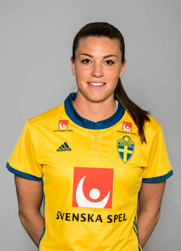 Pauline Hammarlund, spelare i Sveriges damlandslag i fotboll