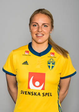 Mimmi Larsson, spelare i Sveriges damlandslag i fotboll