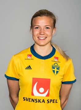 Hanna Glas, spelare i Sveriges damlandslag i fotboll