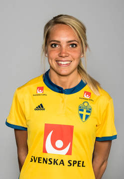 Elin Rubensson, spelare i Sveriges damlandslag i fotboll