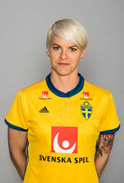 Nilla Fischer, spelare i Sveriges damlandslag i fotboll